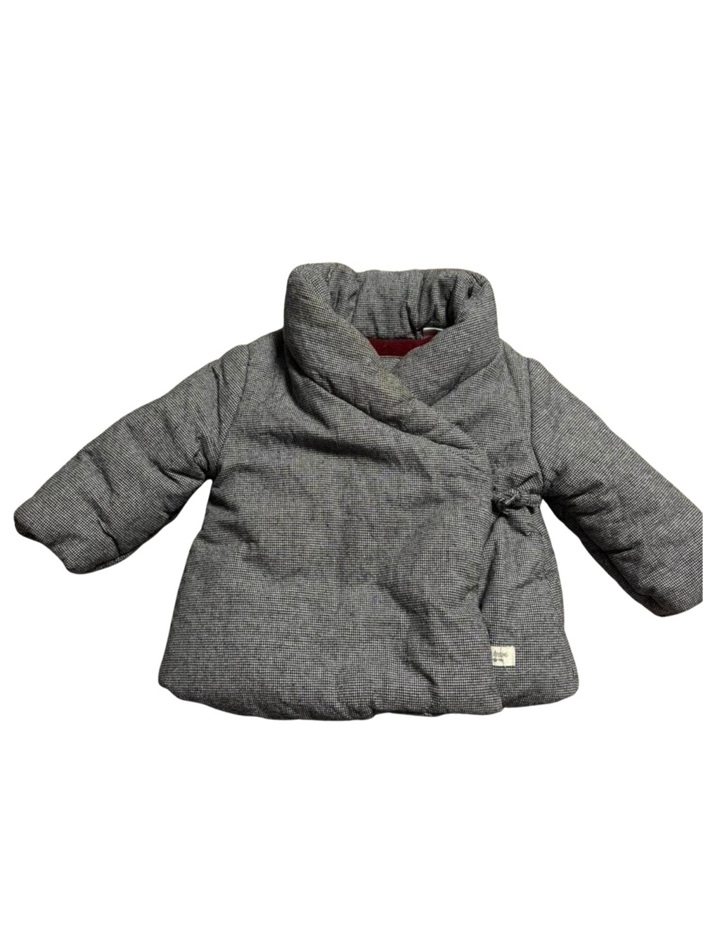 ZARA Baby Gray Quilted BabyPuffer Jacket, 12-18 months
